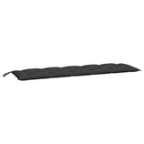 Vidaxl Gartenbank Kissen 2 ST 180x50x7 cm Oxford Stoff schwarz - afbeelding 3