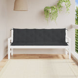 Vidaxl Gartenbank Kissen 2 ST 180x50x7 cm Oxford Stoff schwarz - afbeelding 1