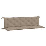 Vidaxl Garden Bench Pushions 2 Stcs 180x50x7 cm Oxford Stofftaupe - afbeelding 2