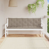 Vidaxl Garden Bench Pushions 2 Stcs 180x50x7 cm Oxford Stofftaupe - afbeelding 1