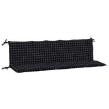 Vidaxl Gartenbank Kissen 2 St. Oxford Stoff Zweifel Muster schwarz schwarz - afbeelding 2