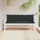 Vidaxl Gartenbank Kissen 2 St. Oxford Stoff Zweifel Muster schwarz schwarz - afbeelding 1