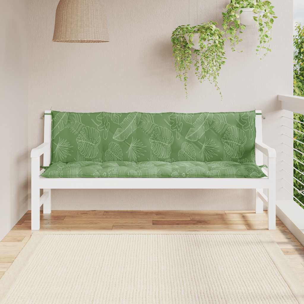 Vidaxl Gartenbank Kissen 2 St. Oxford Stoffblattmuster