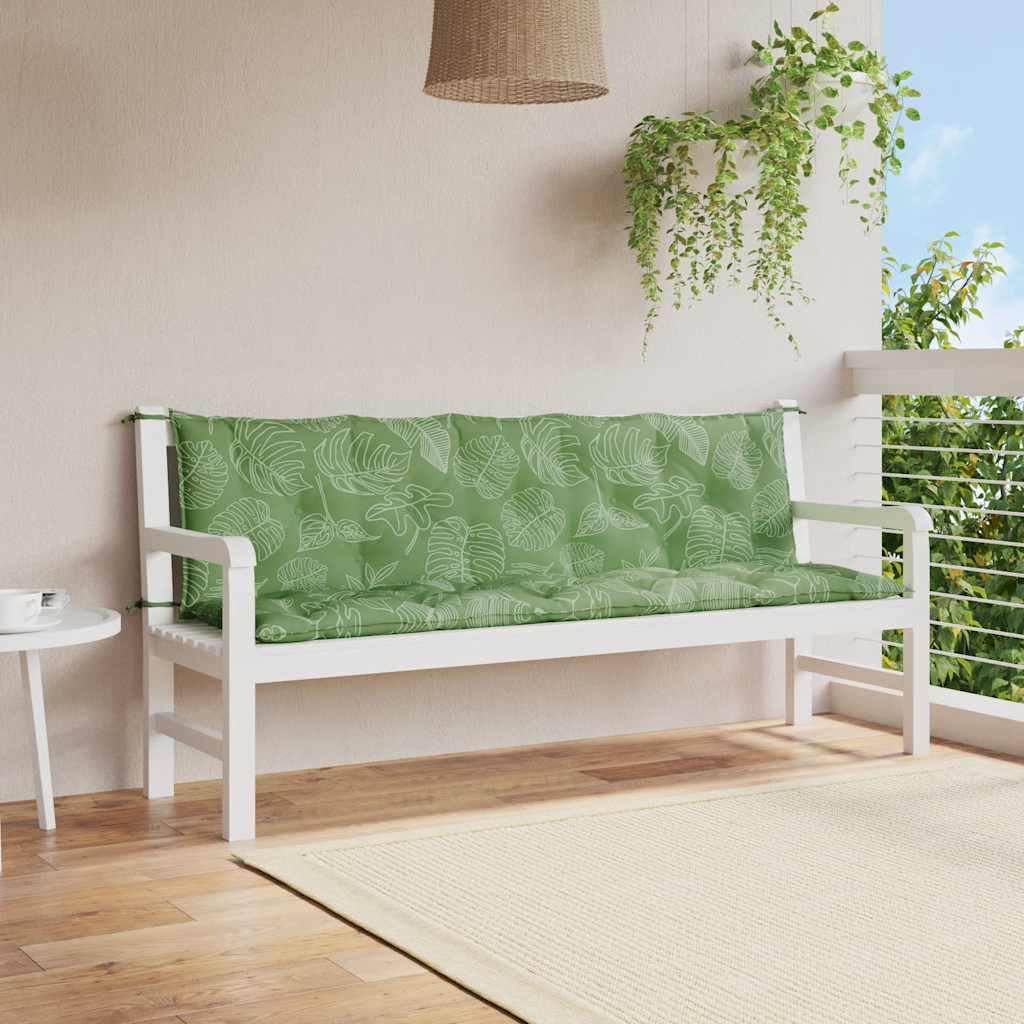 Vidaxl Gartenbank Kissen 2 St. Oxford Stoffblattmuster