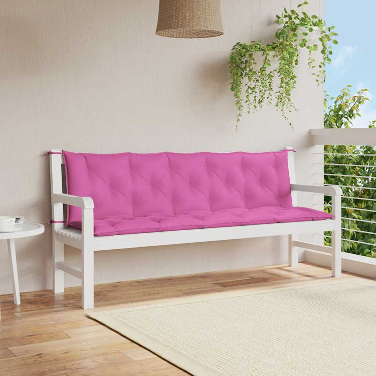 Vidaxl Gartenbank Kissen 2 St. Oxford Stoff rosa