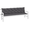 Vidaxl Gartenbankkissen 2 ST 200x50x7 cm Oxford Stoffanthrazit -gelöscht