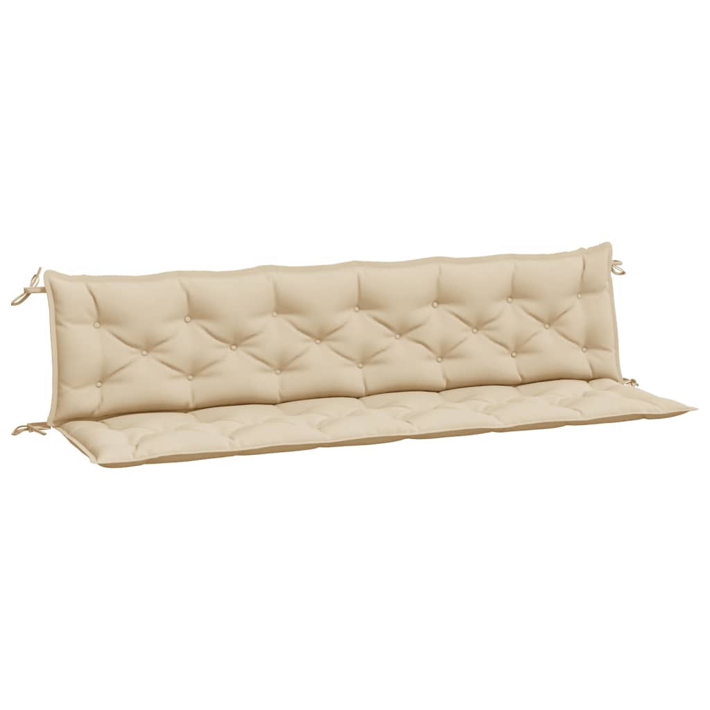 Vidaxl Gartenbank Kissen 2 ST 200x50x7 cm Oxford Stoff Beige