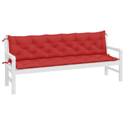 Vidaxl Gartenbank Kissen 2 ST 200x50x7 cm Oxford Stoff rot - afbeelding 3