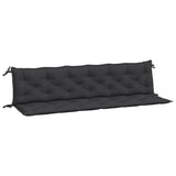 Vidaxl Gartenbank Kissen 2 ST 200x50x7 cm Oxford Stoff schwarz - afbeelding 2