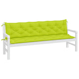 Vidaxl Gartenbank Kissen 2 ST 200x50x7 cm Oxford Stoff klar grün - afbeelding 3