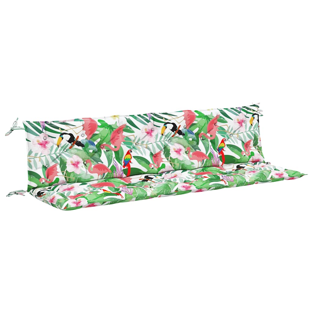 Vidaxl Garden Bench Pushions 2 ST 200x50x7 cm Stoff Multi -Colored