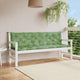 VIDAXL GARDE BENCH CUTHIONS 2 PCS Blattmuster 200x50x7 cm Stoff