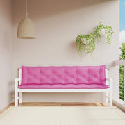 Vidaxl Gartenbank Kissen 2 ST 200x50x7 cm Stoff rosa - afbeelding 3