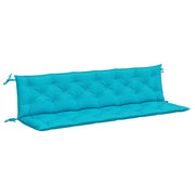 Vidaxl Gartenbank Kissen 2 ST 200x50x7 cm Stoff Türkis - afbeelding 2