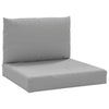 Vidaxl Palettenkissen 2 St. Stoff grau