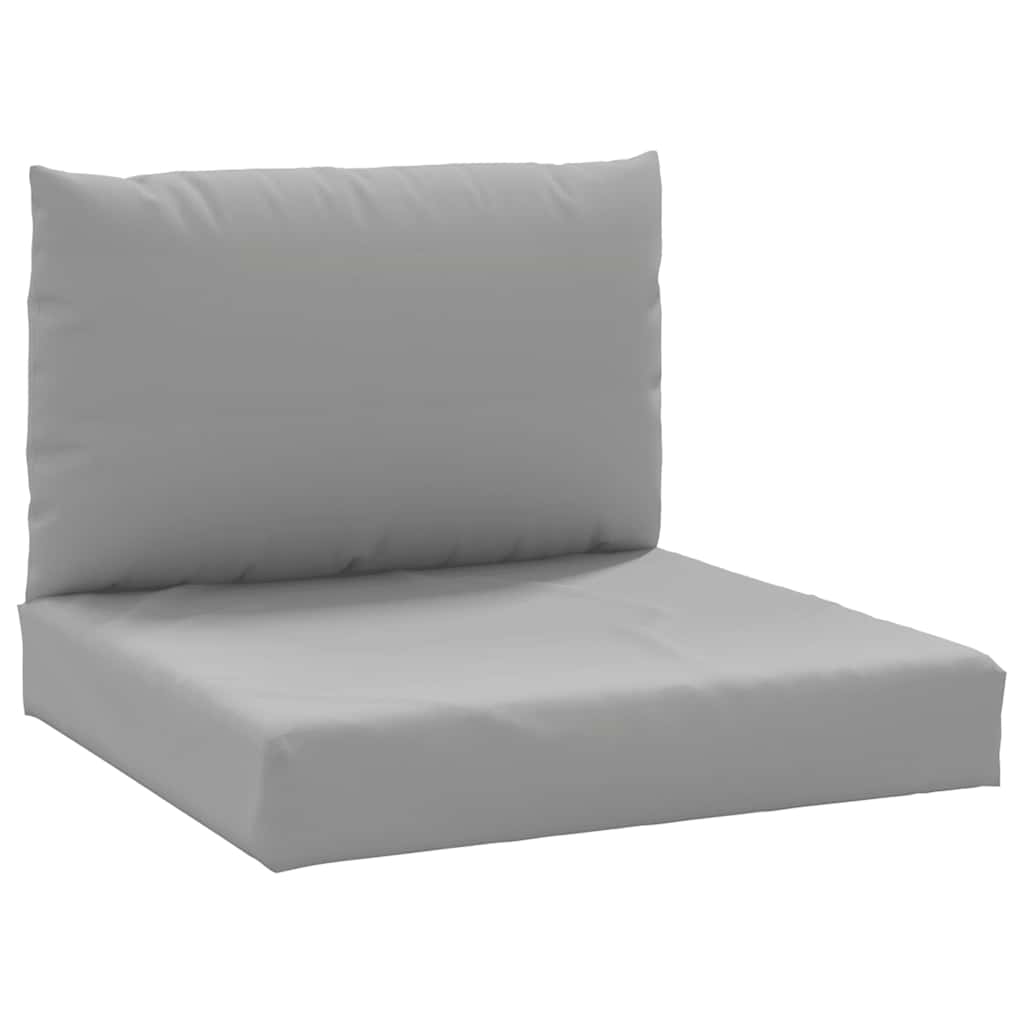 Vidaxl Palettenkissen 2 St. Stoff grau