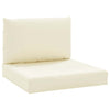 Vidaxl Palettenkissen 2 St. Oxford Fabric Crèmewit