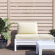 Vidaxl Palettenkissen 2 St. Oxford Fabric Crèmewit