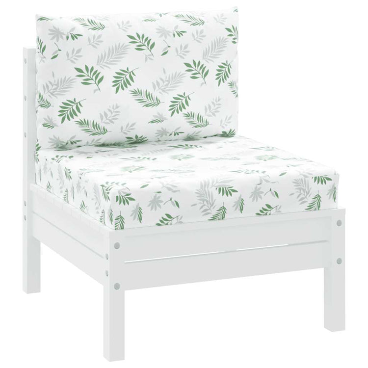 Vidaxl Palettenkissen 2 St Blattmuster Oxford Fabric