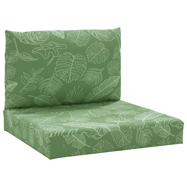 Vidaxl Palettenkissen 2 St Blattmuster Oxford Fabric