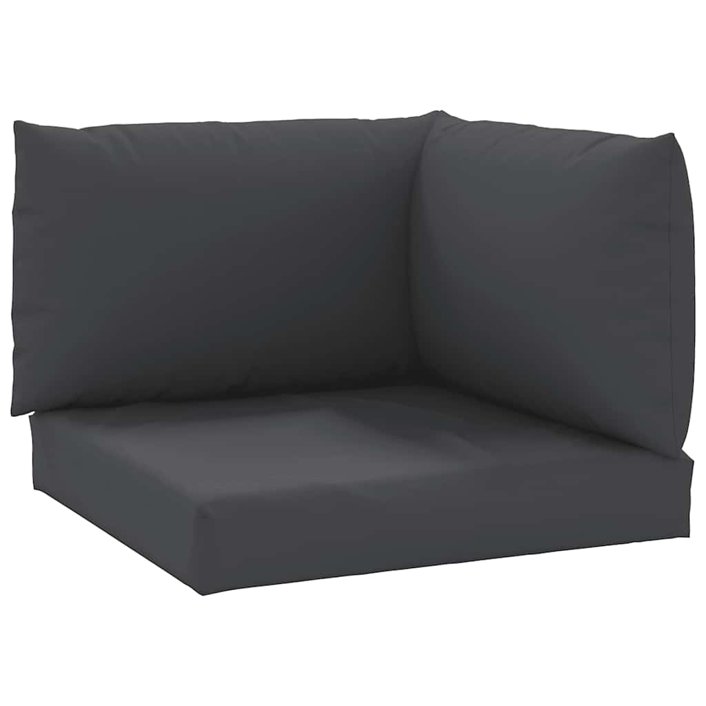 VidaXL pallet cushions 3 pcs oxford fabric black