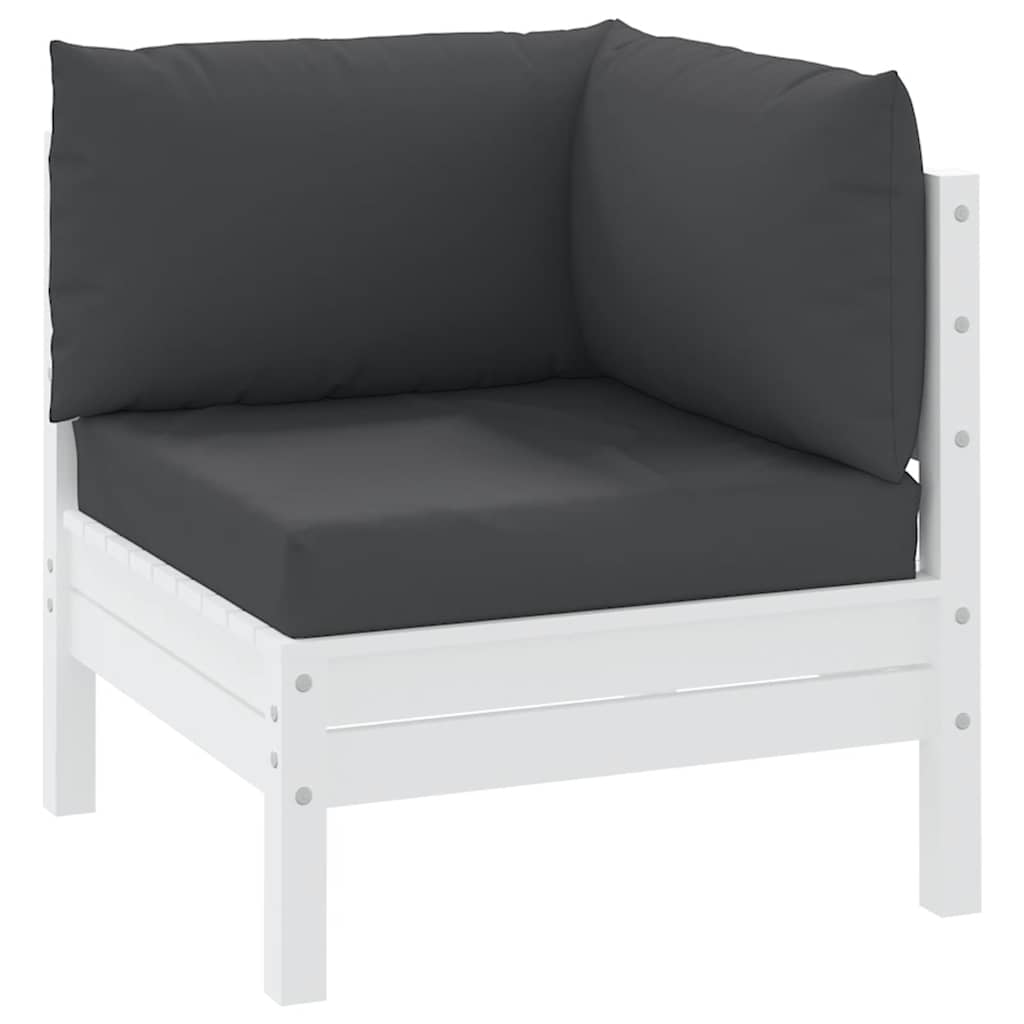 VidaXL pallet cushions 3 pcs oxford fabric black