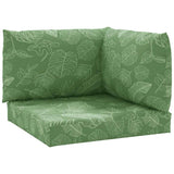 Vidaxl Palettenkissen 3 St Blattmuster Oxford Fabric - afbeelding 2