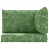 Vidaxl Palettenkissen 3 St Blattmuster Oxford Fabric - afbeelding 3