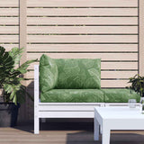 Vidaxl Palettenkissen 3 St Blattmuster Oxford Fabric - afbeelding 1