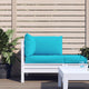 Vidaxl Palettenkissen 3 St. Oxford Fabric Turquoise