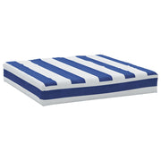 Vidaxl Palettenkissen gestreift 60 x 60 x 8 cm Oxford Stoff blau und weiß - afbeelding 2