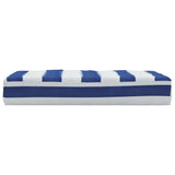 Vidaxl Palettenkissen gestreift 60 x 60 x 8 cm Oxford Stoff blau und weiß - afbeelding 3