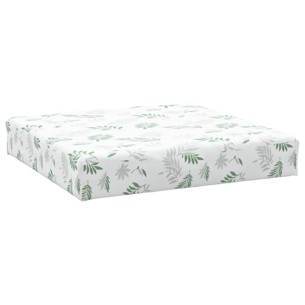 VIDAXL Palettenkissenblattmuster 60x60x8 cm Oxford Stoff