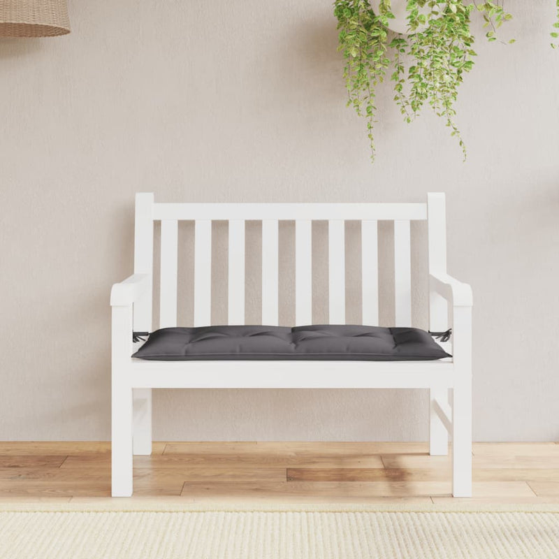 Vidaxl Garden Bench Kissen 110x50x7 cm Oxford Stoffanthrazit -gelöscht