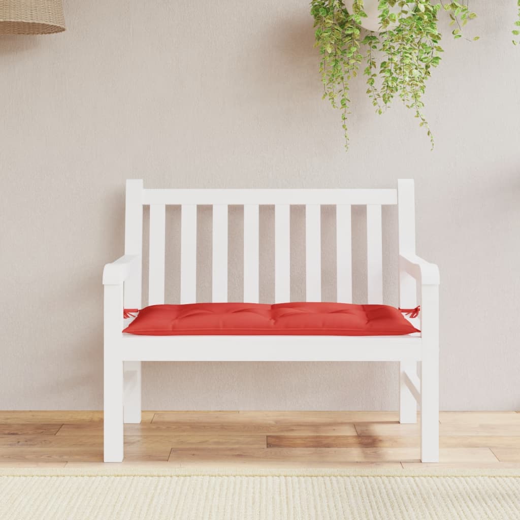 Vidaxl Garden Bench Kissen 110x50x7 cm Oxford Stoff rot