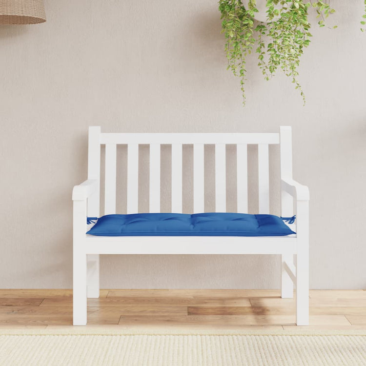 Vidaxl Garden Bench Kissen 110x50x7 cm Stoff blau