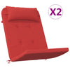 VidaXL Stuhlkissen 2 Stück Adirondack Oxford Stoff rot