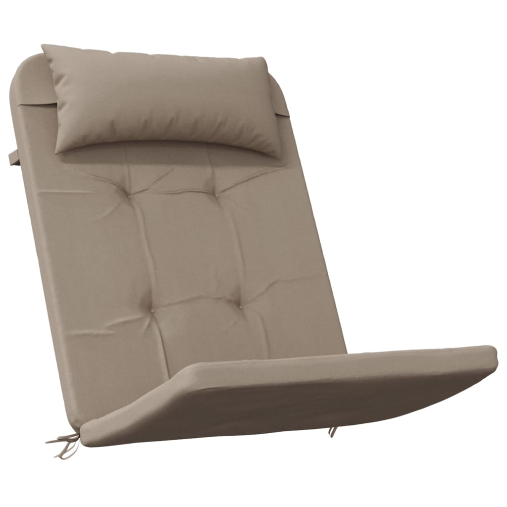 VidaXL Stuhlkissen 2 Stück Adirondack Oxford Stoff Taupe