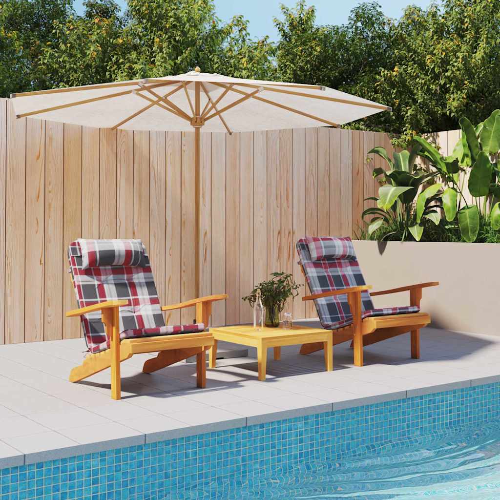 Vidaxx Stuhlkissen 2 Stück Red Diamond 58 x 77 x 4,5 cm Oxford-Stoff