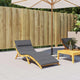 Vidaxl Lounger Kissen 180x60x3 cm Oxford Stoffanthrazit -gelöscht