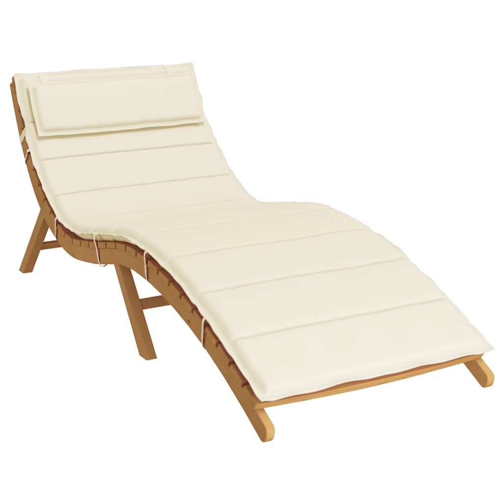 Vidaxl Lounger Kissen 180x60x3 cm Oxford Fabric Cream -Colored