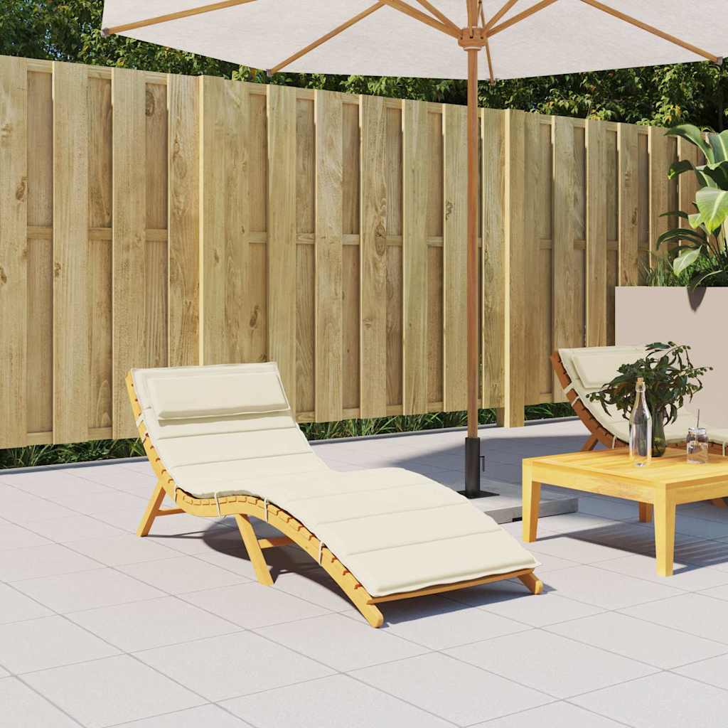 Vidaxl Lounger Kissen 180x60x3 cm Oxford Fabric Cream -Colored