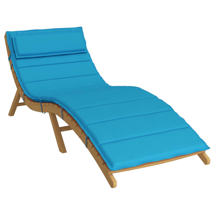 VidaXL Sonnenliegenkissen Hellblau 178 x 60 x 4 cm Oxford-Stoff