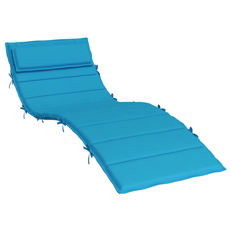 VidaXL Sonnenliegenkissen Hellblau 178 x 60 x 4 cm Oxford-Stoff