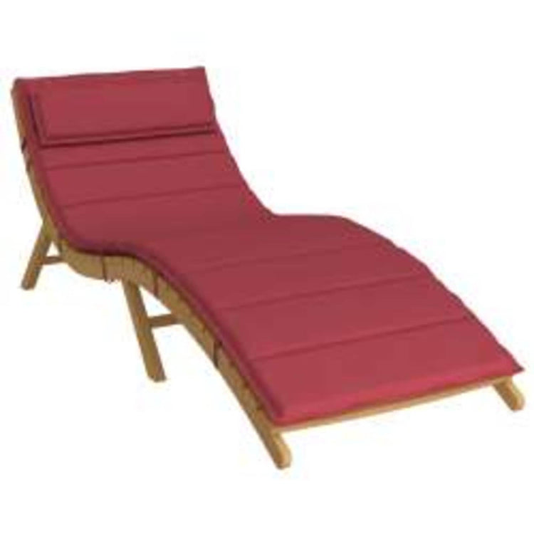 VidaXL Sonnenliegenkissen Weinrot 178 x 60 x 4 cm Oxford-Stoff