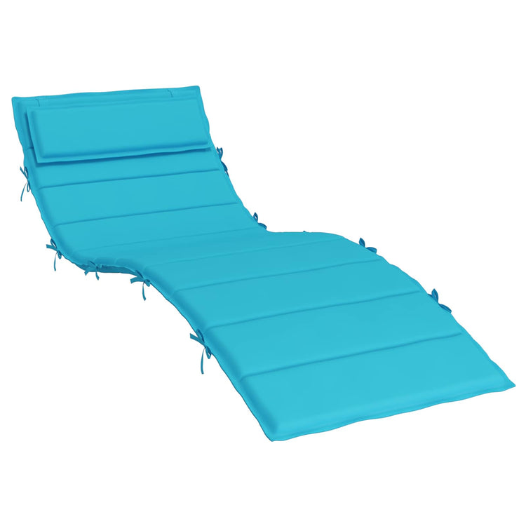 VidaXL Sonnenliegenkissen Türkis 178 x 60 x 4 cm Oxford-Stoff