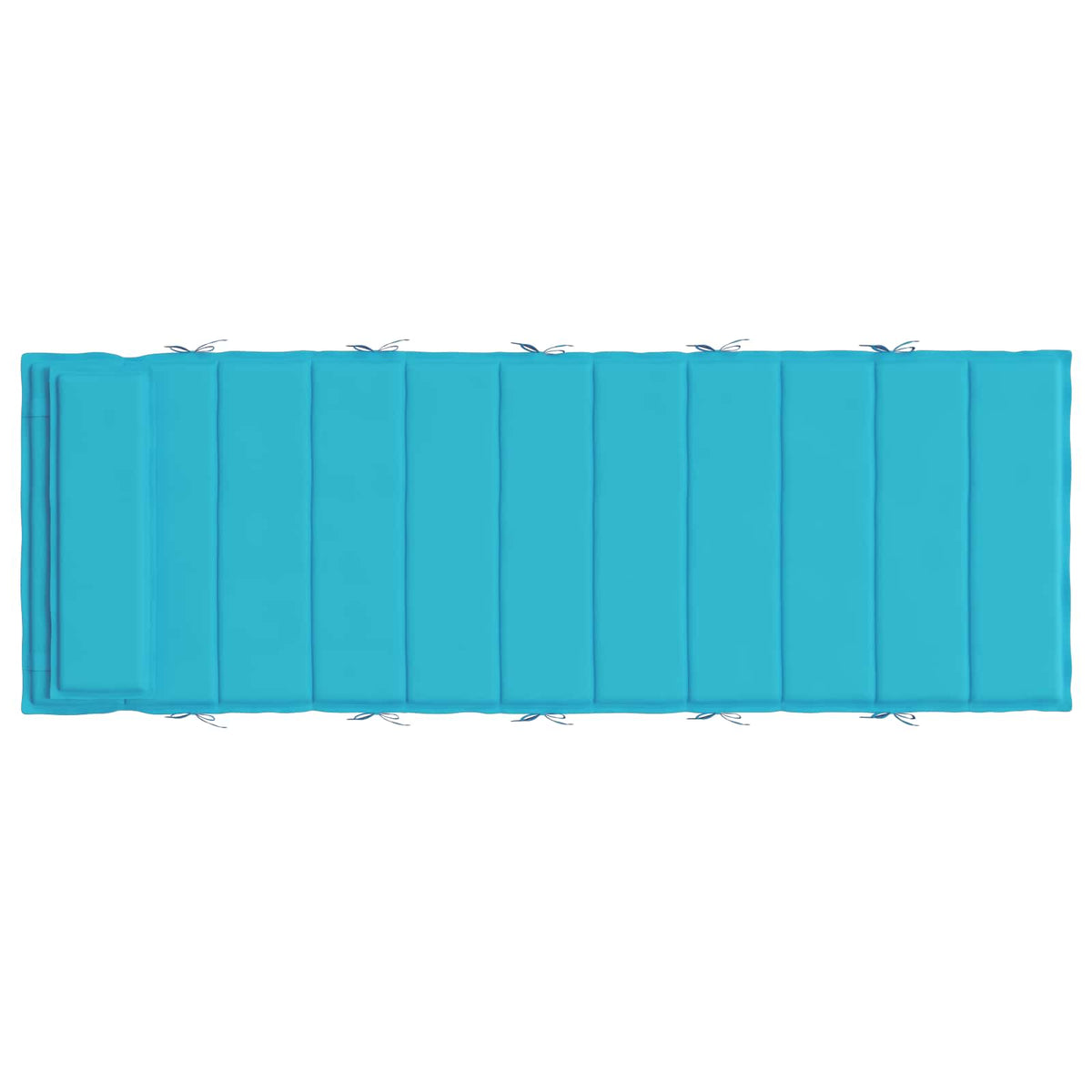 VidaXL Sonnenliegenkissen Türkis 178 x 60 x 4 cm Oxford-Stoff