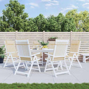 VIDAXL STUHR Kissen 6 St. hoher Rücken Oxford Fabric Beige - afbeelding 1