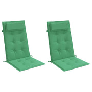 Vidaxl Stuhlkissen 2 St hohe Rücken Oxford Fabric Green - afbeelding 3