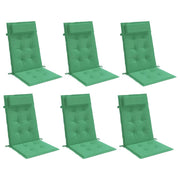Vidaxl -Stuhlkissen 6 St. hoher Rücken Oxford Fabric Green - afbeelding 3